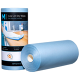 Low Lint Heavy Duty Dry Wipes Blue Food Grade, 300mm x 500mm, 90 Sheets, 80GSM